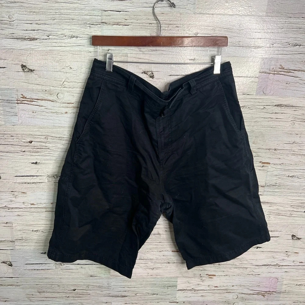 COS Black cos relaxed denim shorts size 30